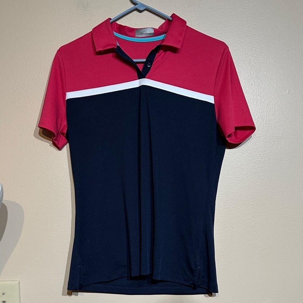 Callaway pink and blue Polo Shirt
